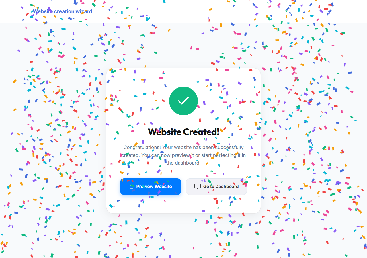 Your website is ready!