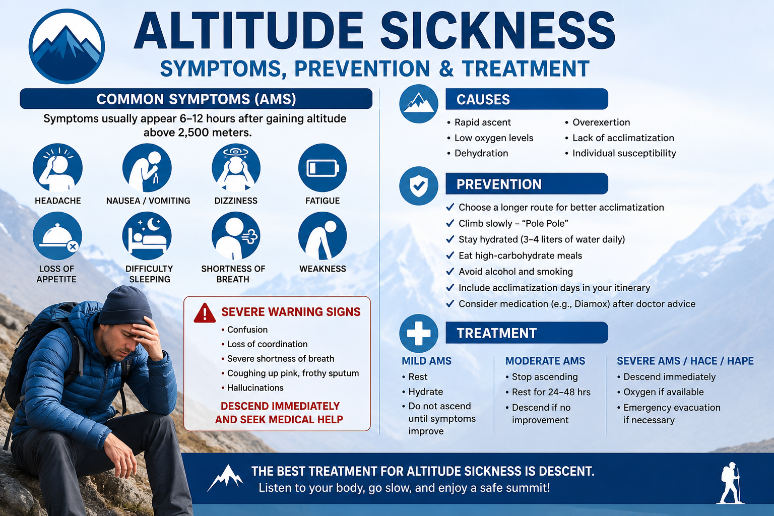 Kilimanjaro Altitude Sickness Guide 2026: Symptoms, Prevention & Treatment