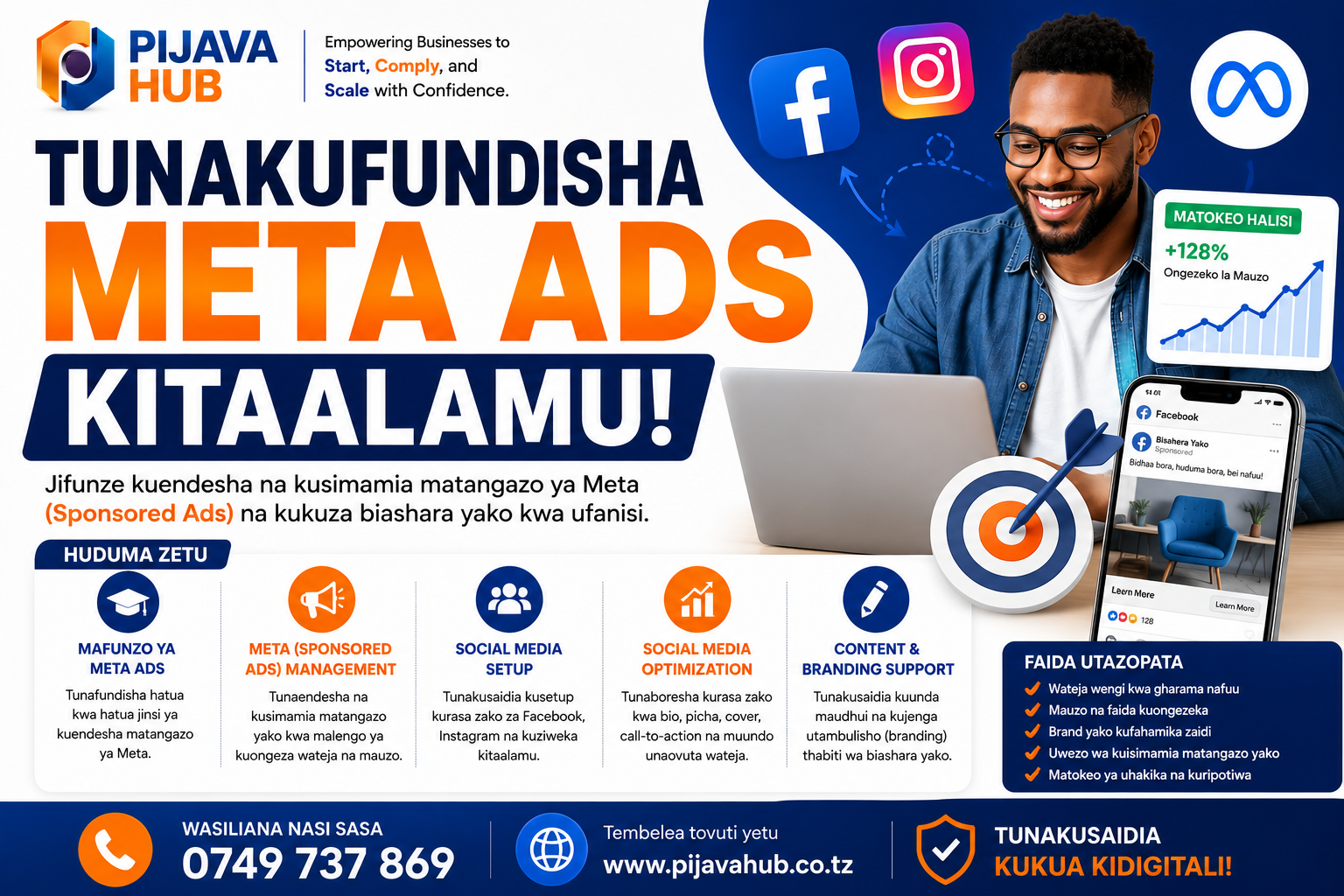 Digital marketing(TUNAKUSAIDIA KUKUZA BIASHARA YAKO KIDIGITALI!)