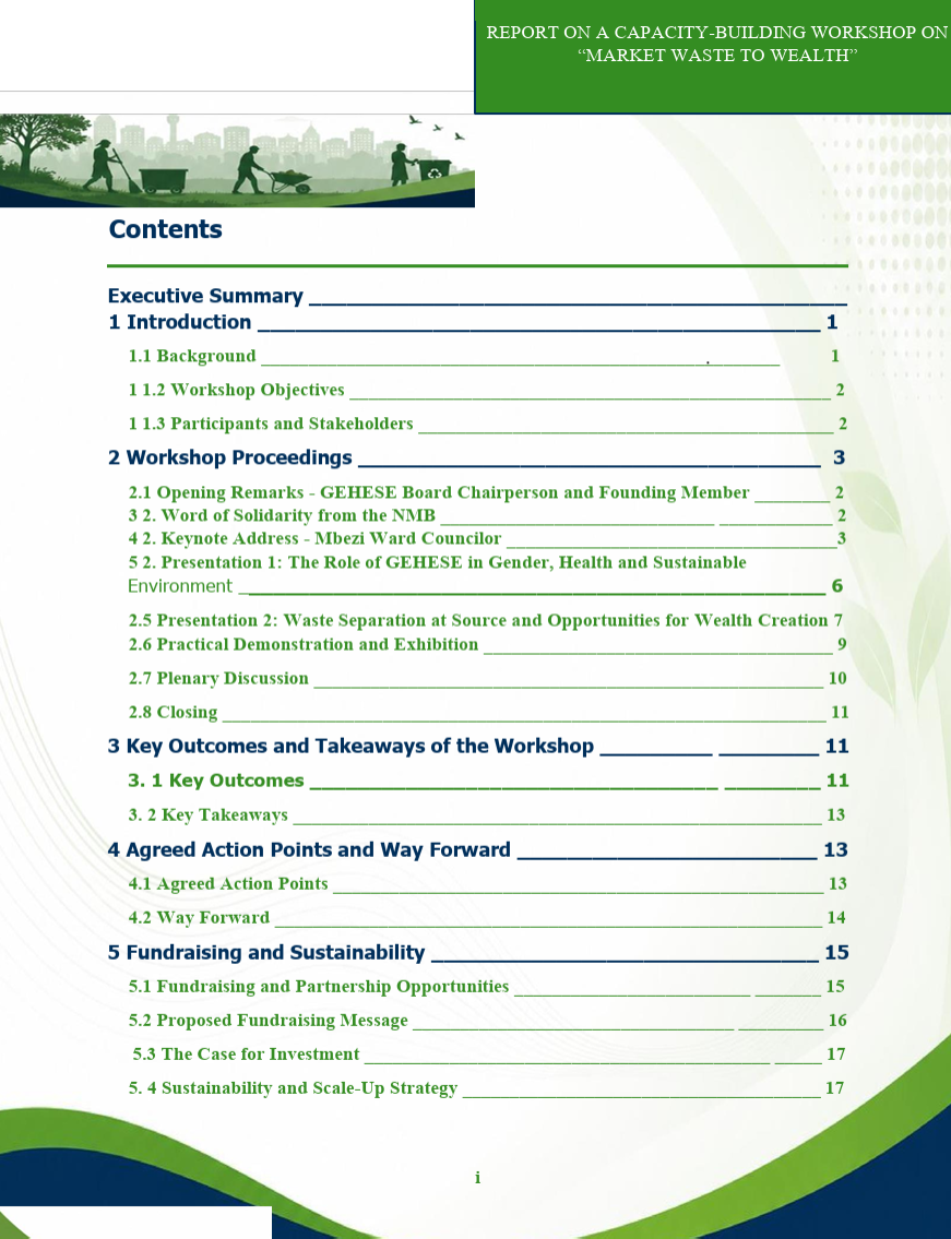 Workshop Report Page 2